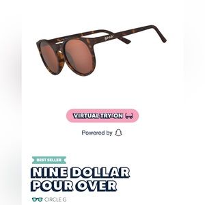Goodr OG Circle Sunglasses “Nine Dollar Pour Over”